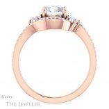 Round Cut Forever One Moissanite Engagement Ring #GTJ1143-round-fo-r