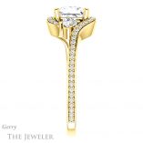 Princess Cut Forever One Moissanite Engagement Ring #GTJ1143-square-fo-y