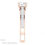 Cushion Cut Forever One Moissanite Engagement Ring #GTJ1144-cushion-fo-r