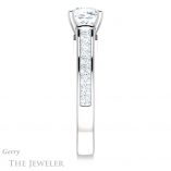 Cushion Cut Forever One Moissanite Engagement Ring #GTJ1144-cushion-fo-w