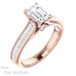 Emerald Cut Forever One Moissanite Engagement Ring #GTJ1144-emerald-fb-r 4 Emerald Cut Forever Brilliant Moissanite Engagement Ring #GTJ1144-emerald-fb-r
