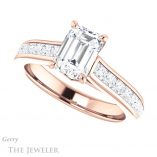 Emerald Cut Forever One Moissanite Engagement Ring #GTJ1144-emerald-fb-r 5 Emerald Cut Forever Brilliant Moissanite Engagement Ring #GTJ1144-emerald-fb-r