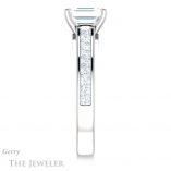 Emerald Cut Forever Brilliant Moissanite Engagement Ring #GTJ1144-emerald-fb-w