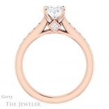 Oval Shaped Forever One Moissanite Engagement Ring #GTJ1144-oval-fo-r