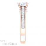 Oval Shaped Forever One Moissanite Engagement Ring #GTJ1144-oval-fo-r