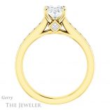 Oval Shaped Forever One Moissanite Engagement Ring #GTJ1144-oval-fo-y 2 Oval Shaped Forever One Moissanite Engagement Ring #GTJ1144-oval-fo-y