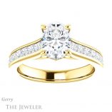 Oval Shaped Forever One Moissanite Engagement Ring #GTJ1144-oval-fo-y 1 Oval Shaped Forever One Moissanite Engagement Ring #GTJ1144-oval-fo-y