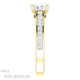 Oval Shaped Forever One Moissanite Engagement Ring #GTJ1144-oval-fo-y 3 Oval Shaped Forever One Moissanite Engagement Ring #GTJ1144-oval-fo-y