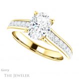 Oval Shaped Forever One Moissanite Engagement Ring #GTJ1144-oval-fo-y 5 Oval Shaped Forever One Moissanite Engagement Ring #GTJ1144-oval-fo-y