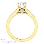 Round Cut Forever One Moissanite Engagement Ring #GTJ1144-round-fo-y 2 Round Cut Forever One Moissanite Engagement Ring #GTJ1144-round-fo-y
