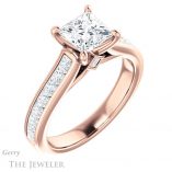 Princess Cut Forever One Moissanite Engagement Ring #GTJ1144-square-fo-r