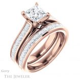 Princess Cut Forever One Moissanite Engagement Ring #GTJ1144-square-fo-r