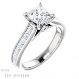 Princess Cut Forever One Moissanite Engagement Ring #GTJ1144-square-fo-w