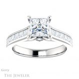 Princess Cut Forever One Moissanite Engagement Ring #GTJ1144-square-fo-w