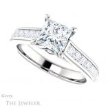 Princess Cut Forever One Moissanite Engagement Ring #GTJ1144-square-fo-w
