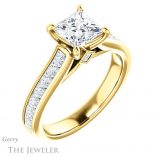 Princess Cut Forever One Moissanite Engagement Ring #GTJ1144-square-fo-y 4 Princess Cut Forever One Moissanite Engagement Ring #GTJ1144-square-fo-y