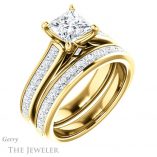 Princess Cut Forever One Moissanite Engagement Ring #GTJ1144-square-fo-y 6 Princess Cut Forever One Moissanite Engagement Ring #GTJ1144-square-fo-y