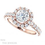 Cushion Cut Forever One Moissanite Engagement Ring #GTJ1145-cushion-fo-r 5 Cushion Cut Forever One Moissanite Engagement Ring #GTJ1145-cushion-fo-r