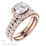 Cushion Cut Forever One Moissanite Engagement Ring #GTJ1145-cushion-fo-r 6 Cushion Cut Forever One Moissanite Engagement Ring #GTJ1145-cushion-fo-r