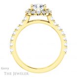 Cushion Cut Forever One Moissanite Engagement Ring #GTJ1145-cushion-fo-y 2 Cushion Cut Forever One Moissanite Engagement Ring #GTJ1145-cushion-fo-y