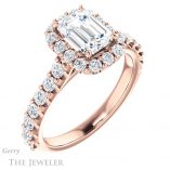 Emerald Cut Forever Brilliant Moissanite Engagement Ring #GTJ1145-emerald-fb-r