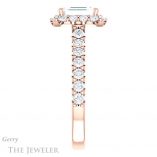 Emerald Cut Forever Brilliant Moissanite Engagement Ring #GTJ1145-emerald-fb-r