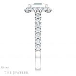Emerald Cut Forever Brilliant Moissanite Engagement Ring #GTJ1145-emerald-fb-w