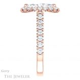 Marquise Cut Forever One Moissanite Engagement Ring #GTJ1145-marquise-fb-r 3 Marquise Cut Forever Brilliant Moissanite Engagement Ring #GTJ1145-marquise-fb-r