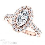Marquise Cut Forever One Moissanite Engagement Ring #GTJ1145-marquise-fb-r 5 Marquise Cut Forever Brilliant Moissanite Engagement Ring #GTJ1145-marquise-fb-r