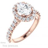 Oval Shaped Forever One Moissanite Engagement Ring #GTJ1145-oval-fo-r 4 Oval Shaped Forever One Moissanite Engagement Ring #GTJ1145-oval-fo-r