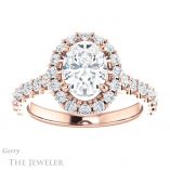 Oval Shaped Forever One Moissanite Engagement Ring #GTJ1145-oval-fo-r 1 Oval Shaped Forever One Moissanite Engagement Ring #GTJ1145-oval-fo-r