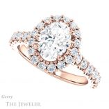Oval Shaped Forever One Moissanite Engagement Ring #GTJ1145-oval-fo-r 5 Oval Shaped Forever One Moissanite Engagement Ring #GTJ1145-oval-fo-r