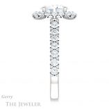 Oval Shaped Forever One Moissanite Engagement Ring #GTJ1145-oval-fo-w 3 Oval Shaped Forever One Moissanite Engagement Ring #GTJ1145-oval-fo-w