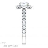 Round Cut Forever One Moissanite Engagement Ring #GTJ1145-round-fo-w 3 Round Cut Forever One Moissanite Engagement Ring #GTJ1145-round-fo-w