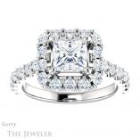 Princess Cut Forever One Moissanite Engagement Ring #GTJ1145-square-fo-w 1 Princess Cut Forever One Moissanite Engagement Ring #GTJ1145-square-fo-w