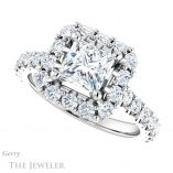 Princess Cut Forever One Moissanite Engagement Ring #GTJ1145-square-fo-w 5 Princess Cut Forever One Moissanite Engagement Ring #GTJ1145-square-fo-w