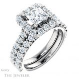 Princess Cut Forever One Moissanite Engagement Ring #GTJ1145-square-fo-w 6 Princess Cut Forever One Moissanite Engagement Ring #GTJ1145-square-fo-w