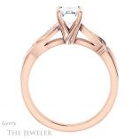 Emerald Cut Forever One Moissanite Engagement Ring #GTJ1146-emerald-fb-r 2 Emerald Cut Forever Brilliant Moissanite Engagement Ring #GTJ1146-emerald-fb-r