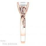 Emerald Cut Forever One Moissanite Engagement Ring #GTJ1146-emerald-fb-r 3 Emerald Cut Forever Brilliant Moissanite Engagement Ring #GTJ1146-emerald-fb-r