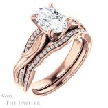 Oval Shaped Forever One Moissanite Engagement Ring #GTJ1146-oval-fo-r 6 Oval Shaped Forever One Moissanite Engagement Ring #GTJ1146-oval-fo-r