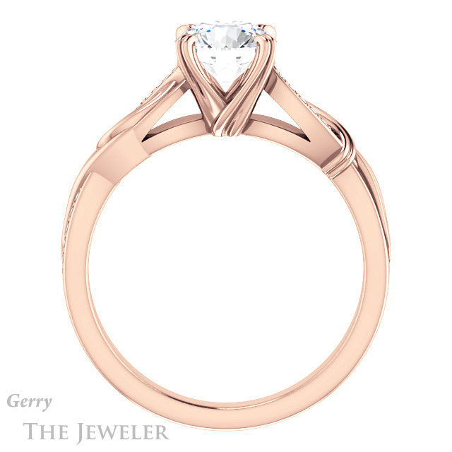 Round Cut Forever One Moissanite Engagement Ring #GTJ1146-round-fo-r 2 Round Cut Forever One Moissanite Engagement Ring #GTJ1146-round-fo-r