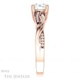Round Cut Forever One Moissanite Engagement Ring #GTJ1146-round-fo-r 3 Round Cut Forever One Moissanite Engagement Ring #GTJ1146-round-fo-r