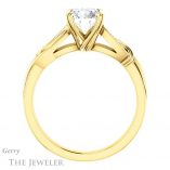 Round Cut Forever One Moissanite Engagement Ring #GTJ1146-round-fo-y 2 Round Cut Forever One Moissanite Engagement Ring #GTJ1146-round-fo-y