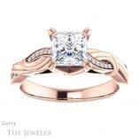 Princess Cut Forever One Moissanite Engagement Ring #GTJ1146-square-fo-r 1 Princess Cut Forever One Moissanite Engagement Ring #GTJ1146-square-fo-r