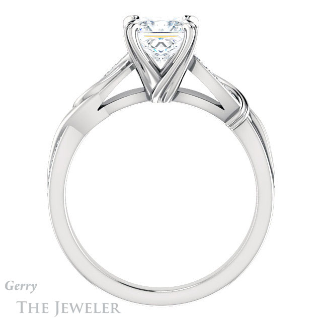 Princess Cut Forever One Moissanite Engagement Ring #GTJ1146-square-fo-w 2 Princess Cut Forever One Moissanite Engagement Ring #GTJ1146-square-fo-w