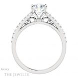 Cushion Cut Forever One Moissanite Engagement Ring #GTJ1148-cushion-fo-w