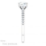 Cushion Cut Forever One Moissanite Engagement Ring #GTJ1148-cushion-fo-w