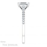 Emerald Cut Forever Brilliant Moissanite Engagement Ring #GTJ1148-emerald-fb-w