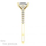 Emerald Cut Forever Brilliant Moissanite Engagement Ring #GTJ1148-emerald-fb-y