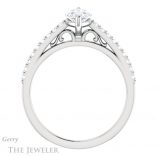 Marquise Cut Forever One Moissanite Engagement Ring #GTJ1148-marquise-fb-w 2 Marquise Cut Forever Brilliant Moissanite Engagement Ring #GTJ1148-marquise-fb-w
